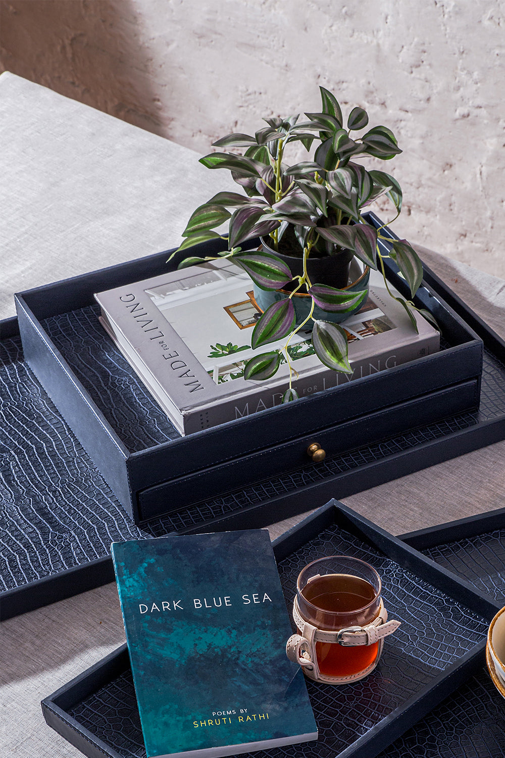 Indulge 9 Pc Navy Tea Time Hamper