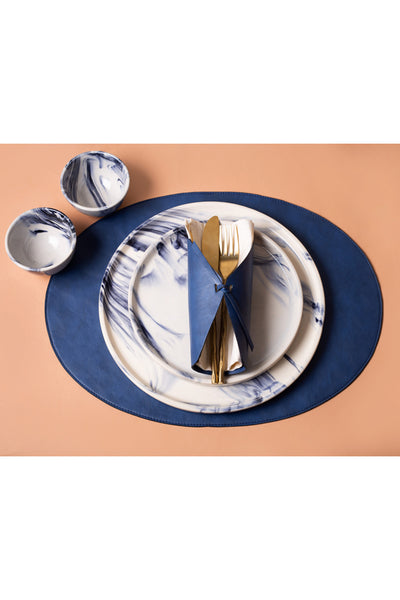 Navy 12 Pc Table Setting Hamper