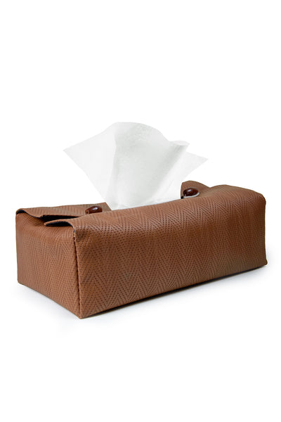 Chessa Woven Tan Tissue Cover