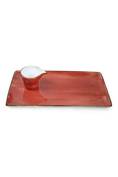 Misha Terracotta Rectangular Platter