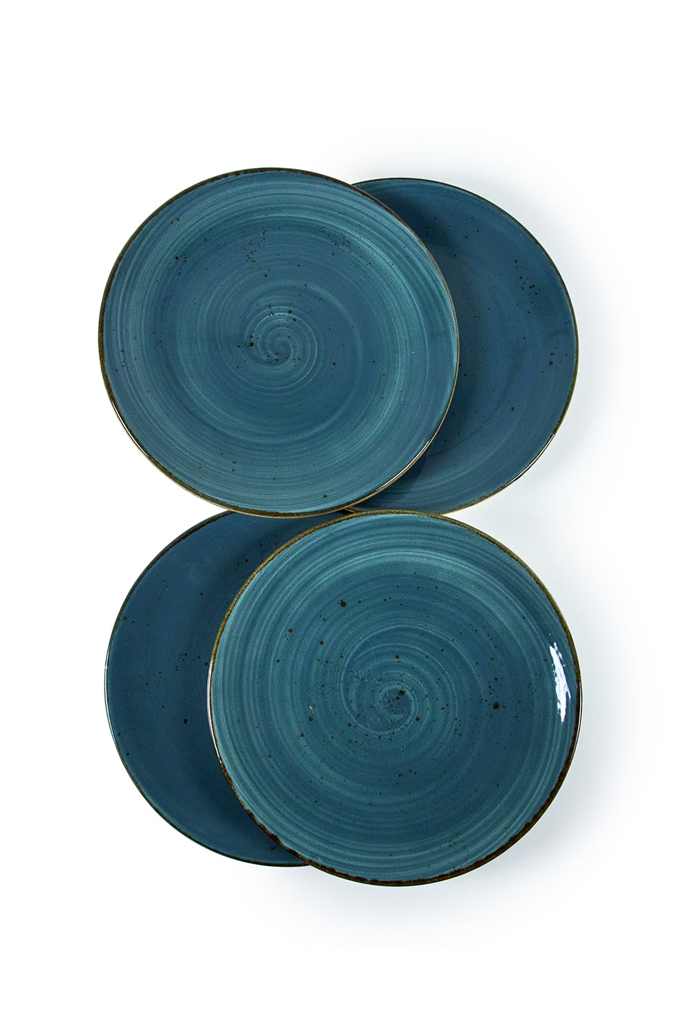 Set of 12 Casimir Teal Dinner Set- Set of 12